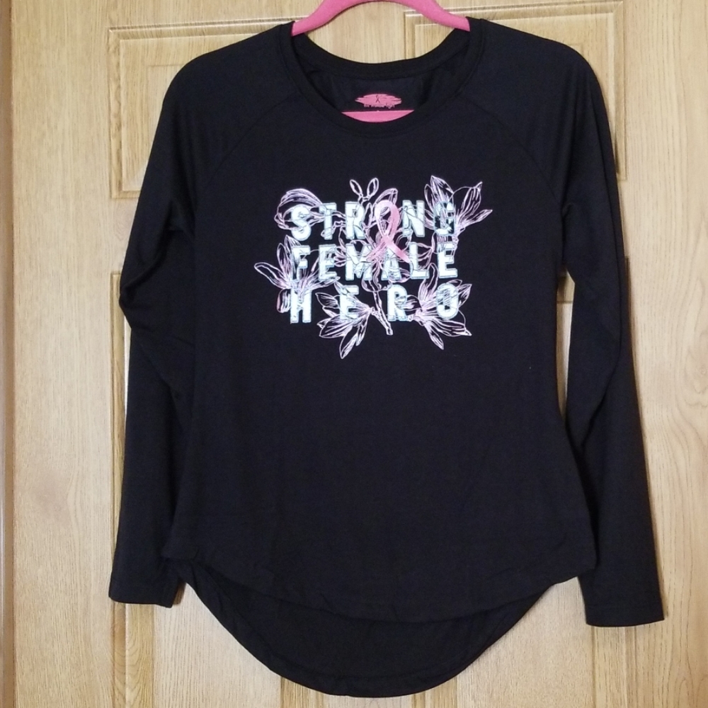 Strong female hero breast cancer tee